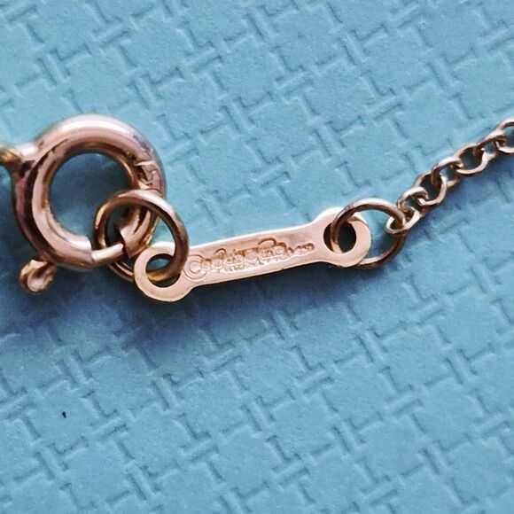 Tiffany & Co. Paloma Picasso Love & Kisses ‘XO’ 18k Diamond Pendant Necklace 16” - Picture 5 of 6